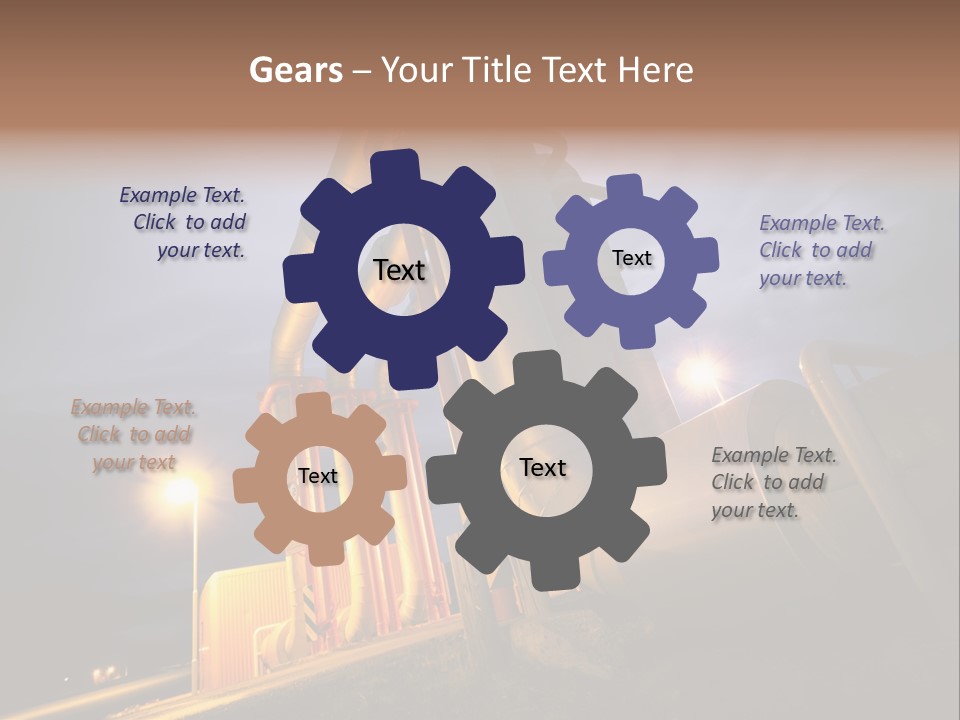 Station Petrochemical Technology PowerPoint Template