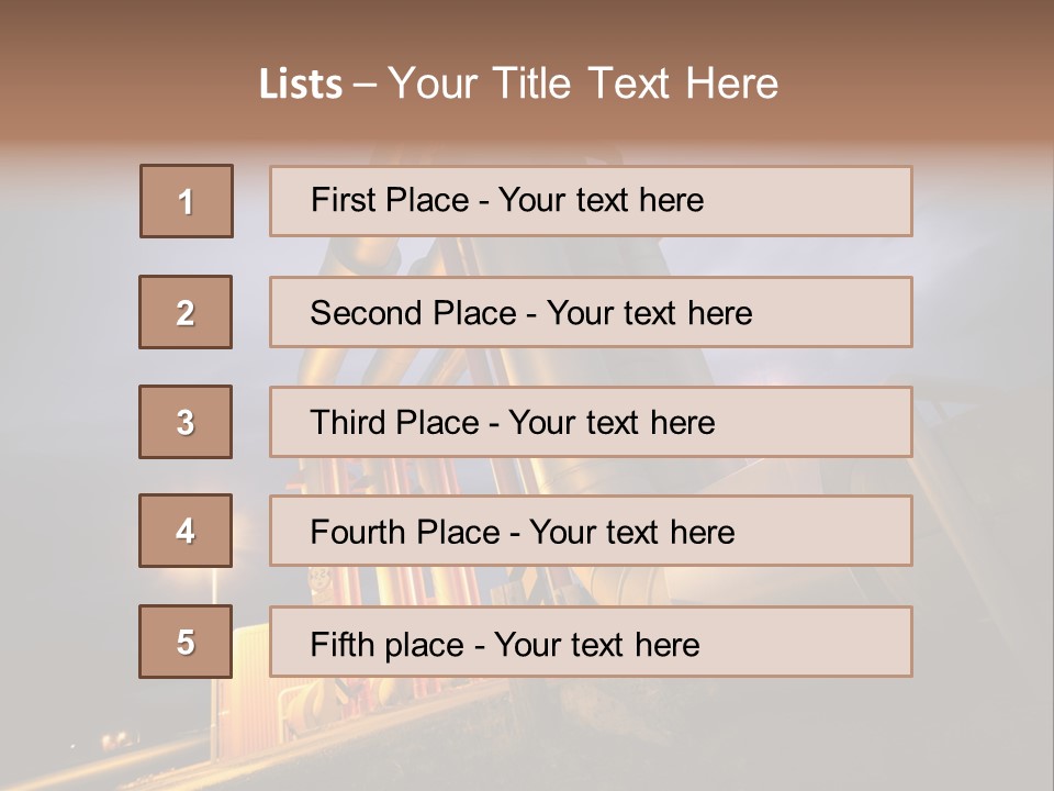 Station Petrochemical Technology PowerPoint Template