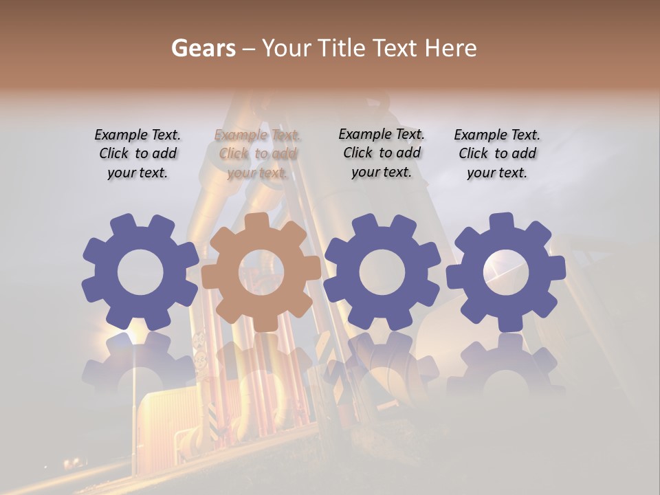 Station Petrochemical Technology PowerPoint Template