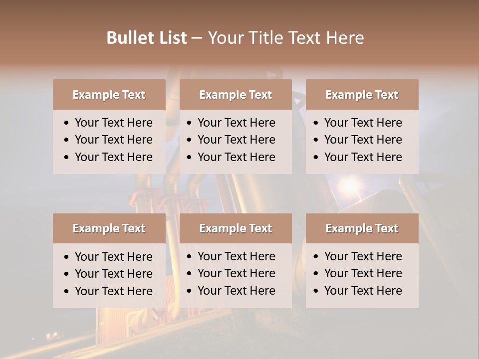 Station Petrochemical Technology PowerPoint Template