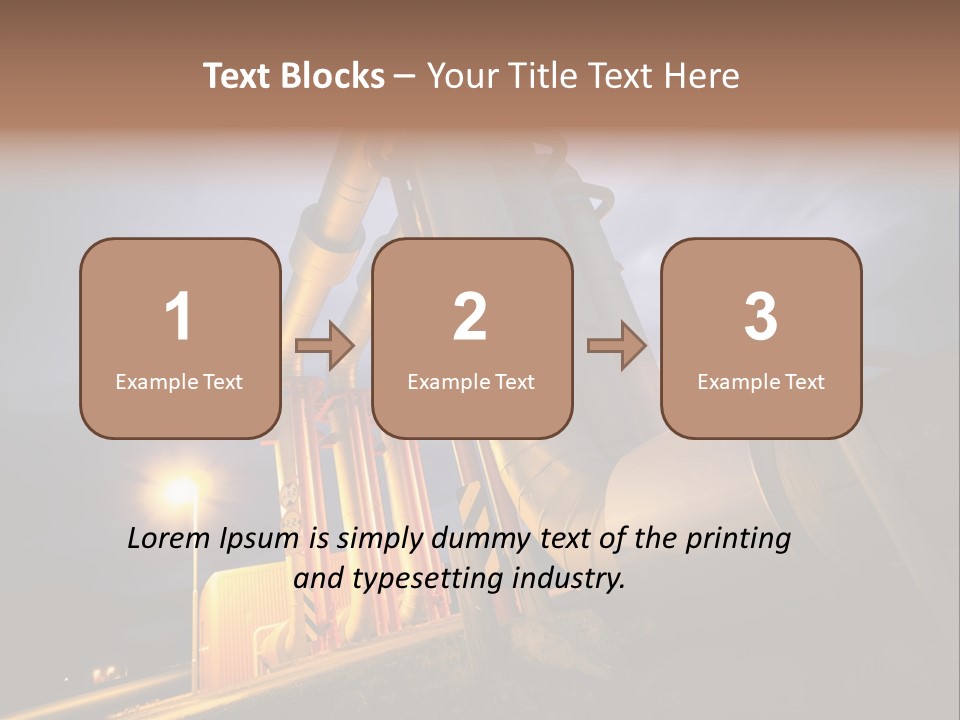 Station Petrochemical Technology PowerPoint Template