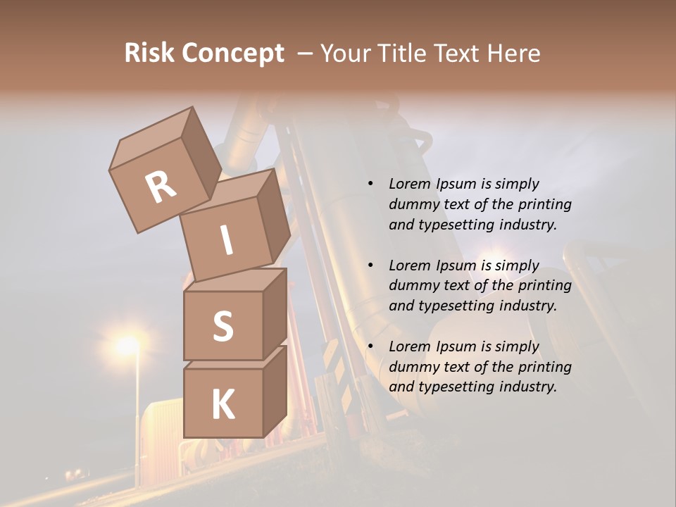 Station Petrochemical Technology PowerPoint Template