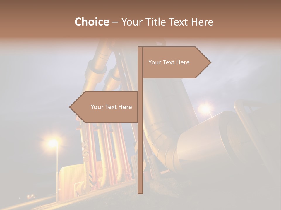 Station Petrochemical Technology PowerPoint Template