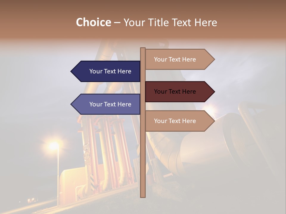 Station Petrochemical Technology PowerPoint Template