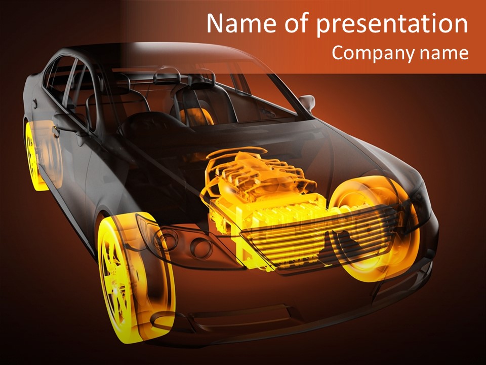 Ray Sportcar Car PowerPoint Template