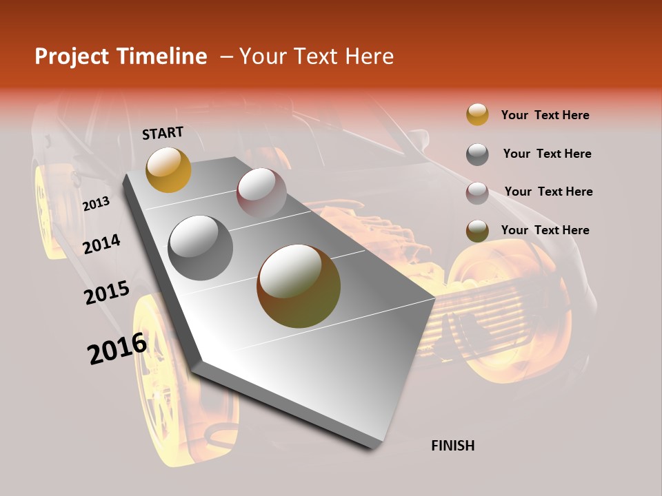 Ray Sportcar Car PowerPoint Template
