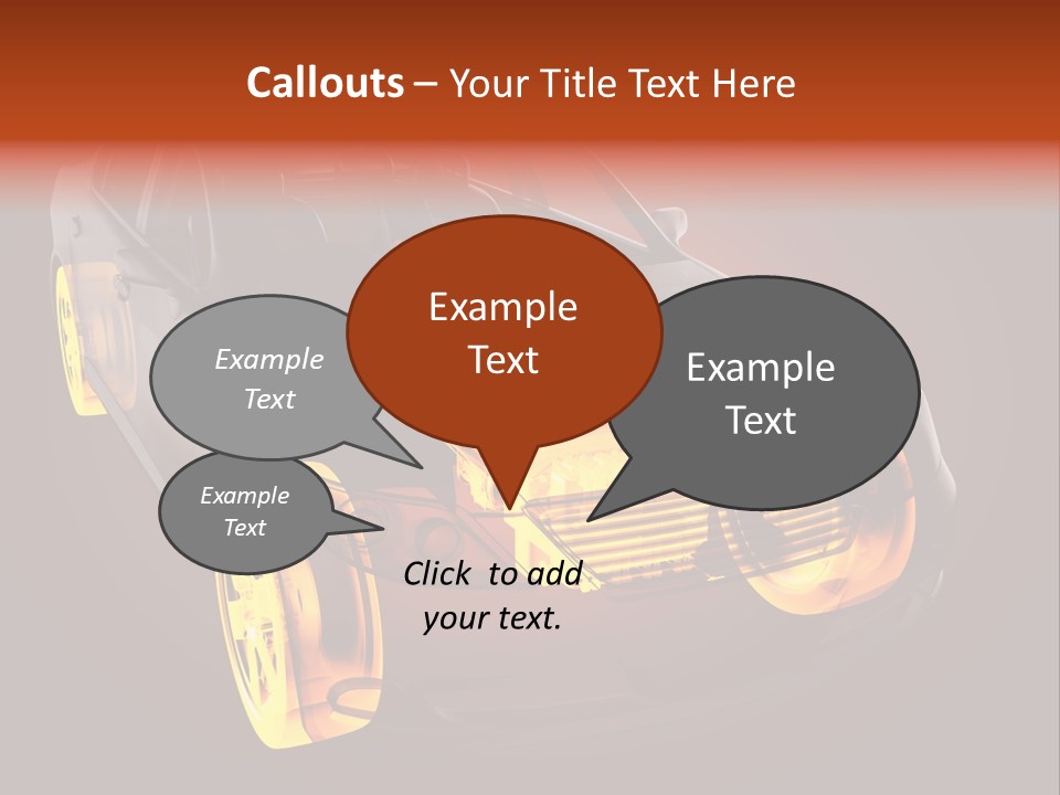 Ray Sportcar Car PowerPoint Template