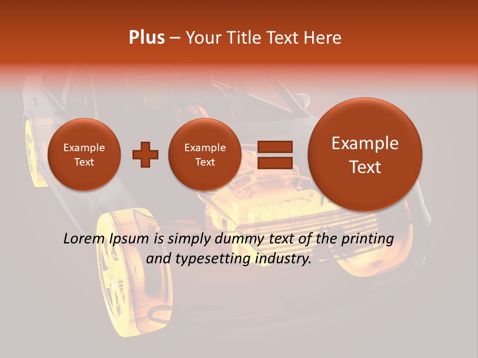 Ray Sportcar Car PowerPoint Template