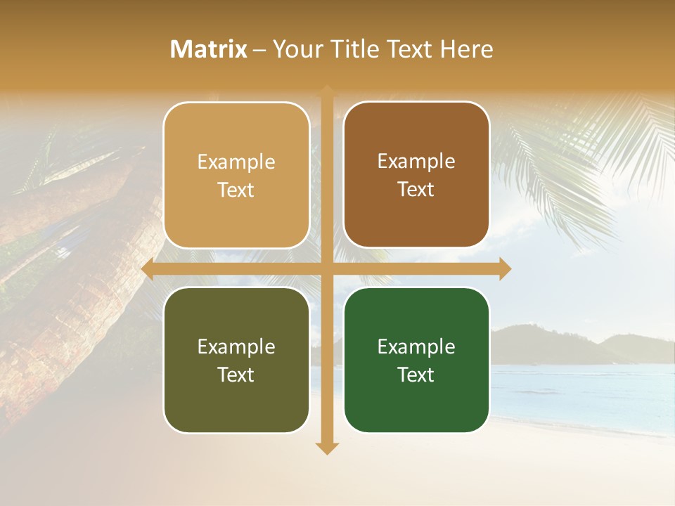 Island Down Idyllic PowerPoint Template