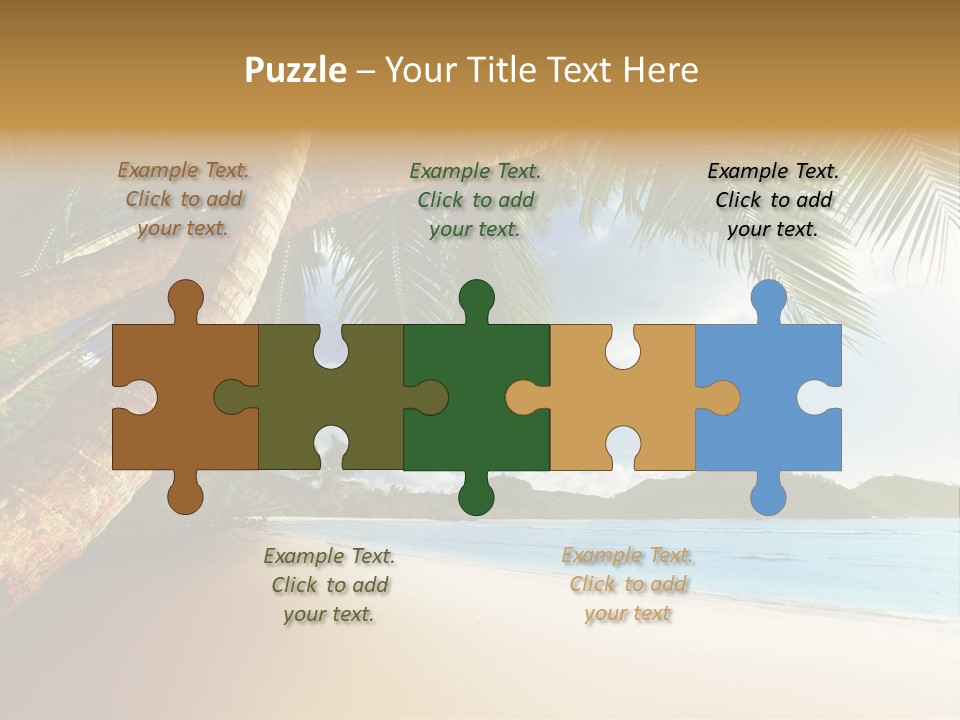 Island Down Idyllic PowerPoint Template