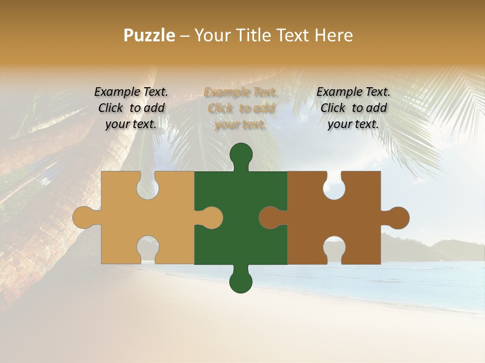 Island Down Idyllic PowerPoint Template