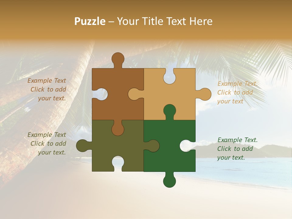 Island Down Idyllic PowerPoint Template