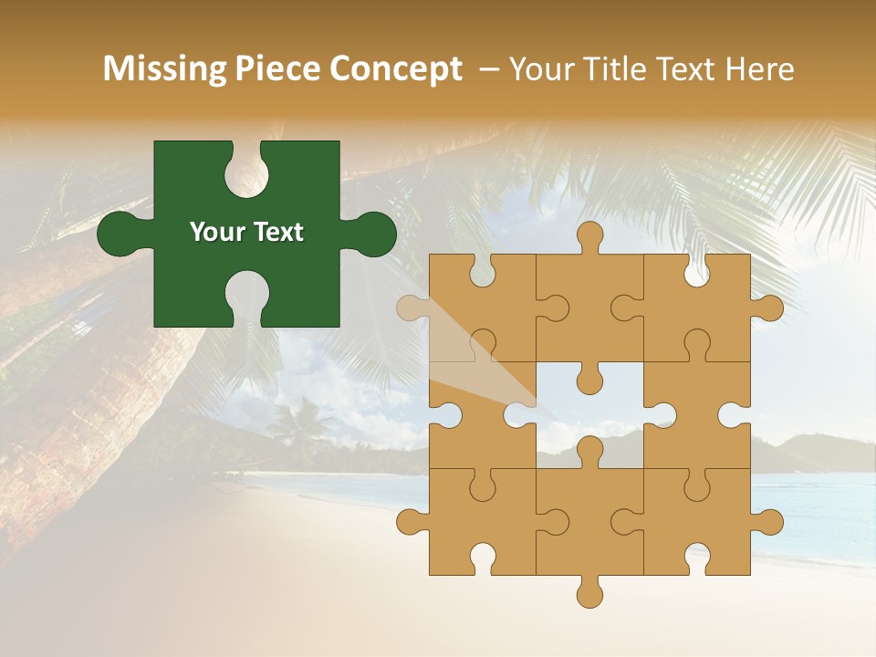 Island Down Idyllic PowerPoint Template