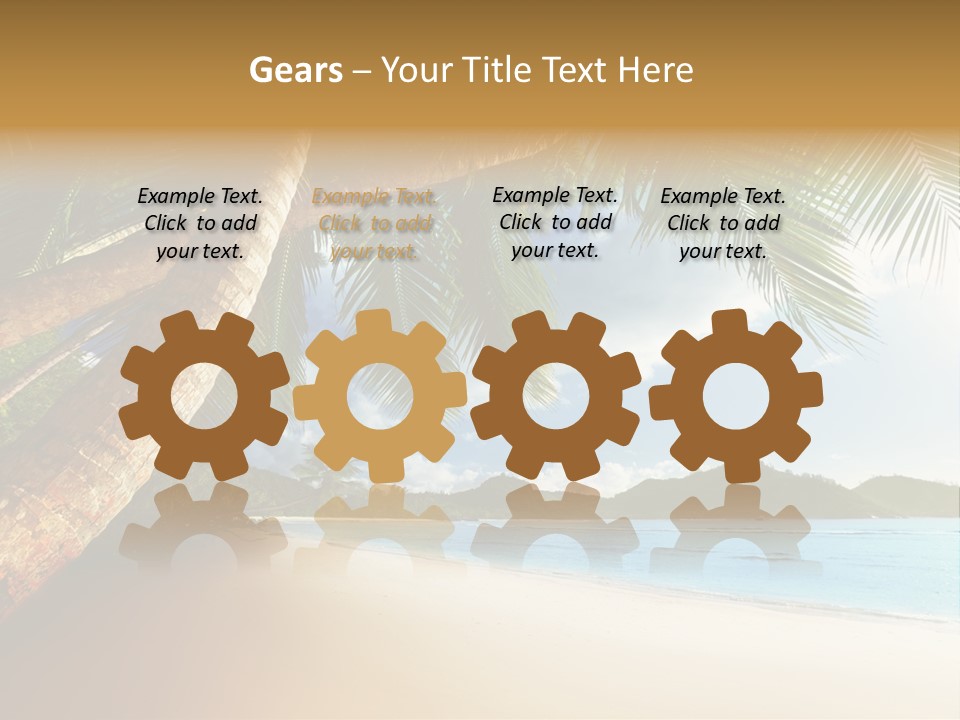 Island Down Idyllic PowerPoint Template