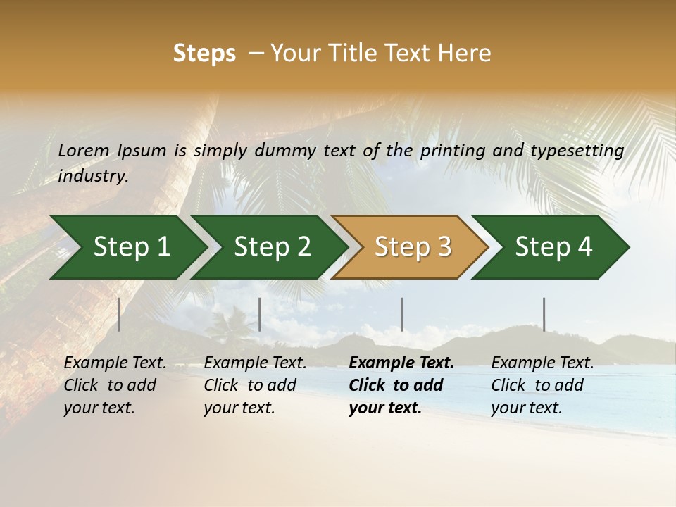 Island Down Idyllic PowerPoint Template