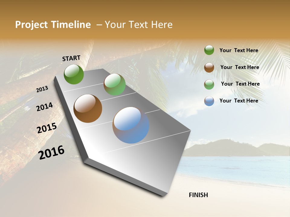 Island Down Idyllic PowerPoint Template