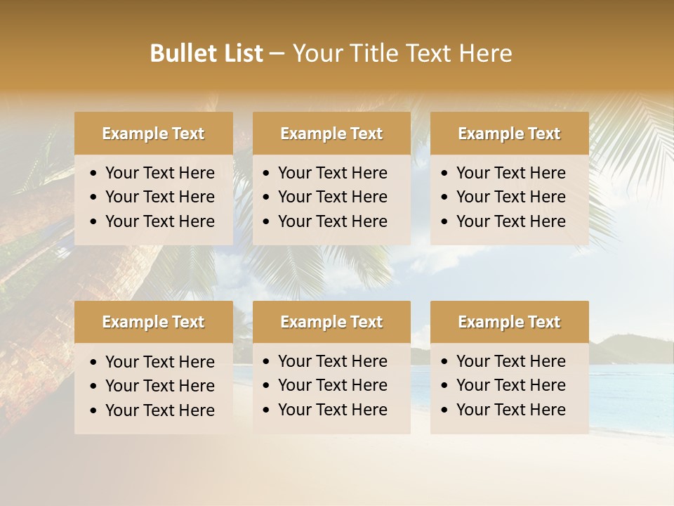 Island Down Idyllic PowerPoint Template