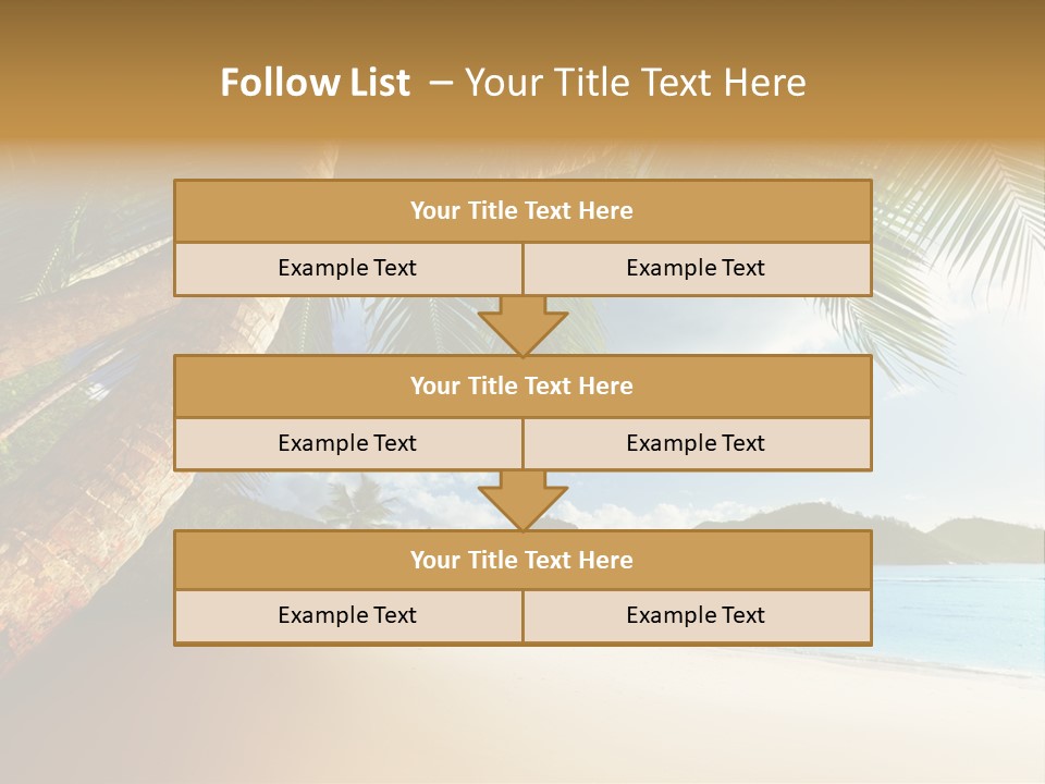Island Down Idyllic PowerPoint Template