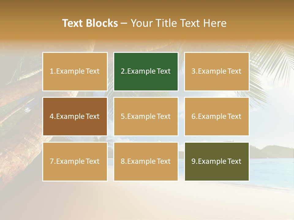 Island Down Idyllic PowerPoint Template