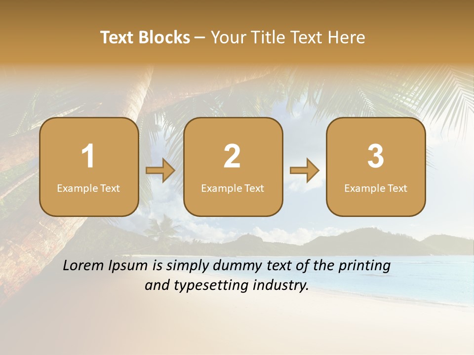 Island Down Idyllic PowerPoint Template