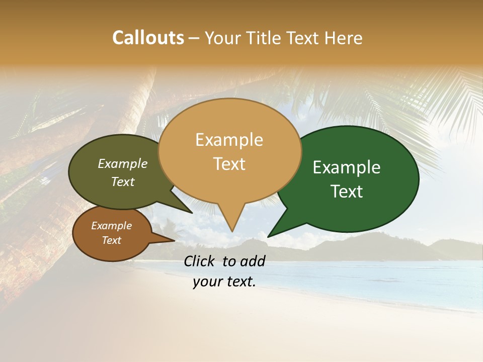 Island Down Idyllic PowerPoint Template