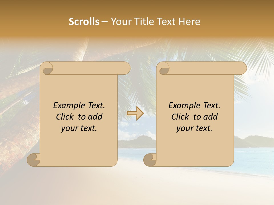Island Down Idyllic PowerPoint Template