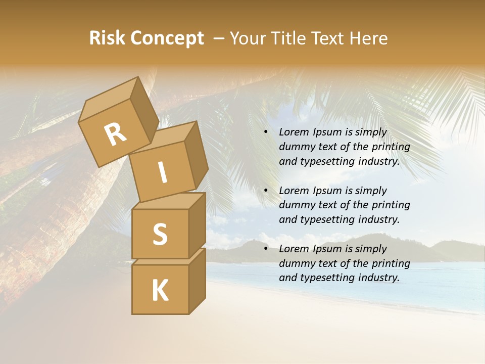 Island Down Idyllic PowerPoint Template