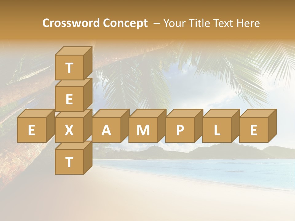 Island Down Idyllic PowerPoint Template