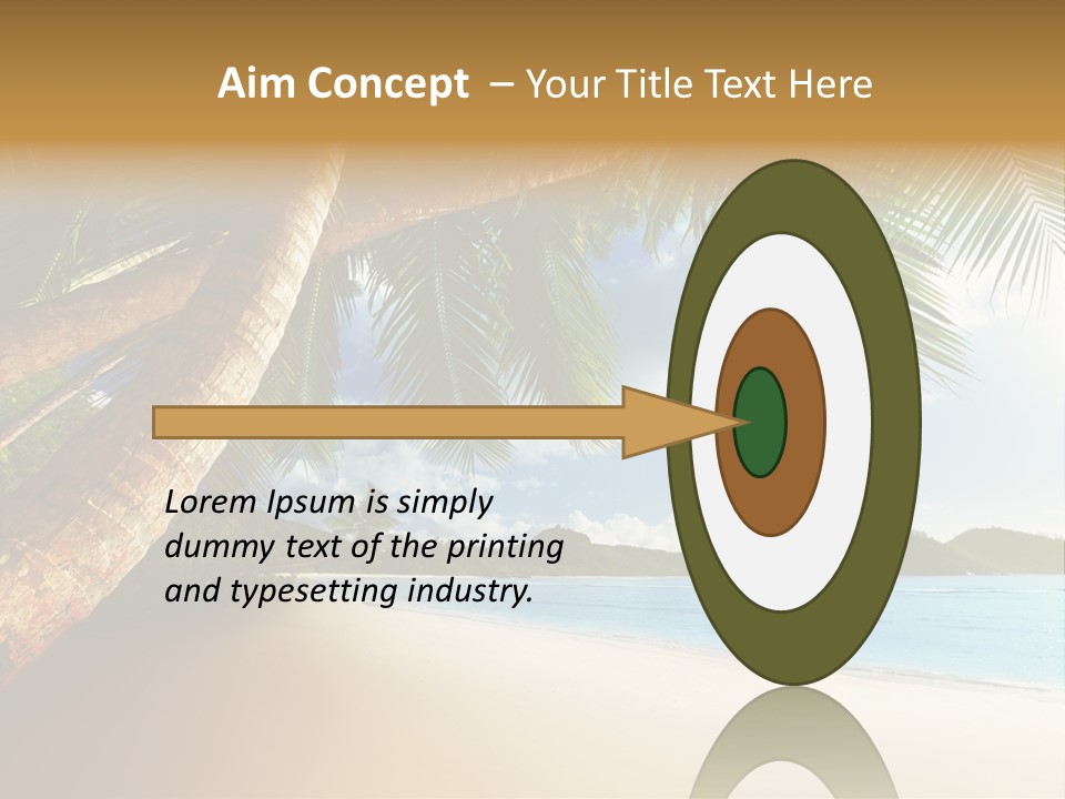 Island Down Idyllic PowerPoint Template