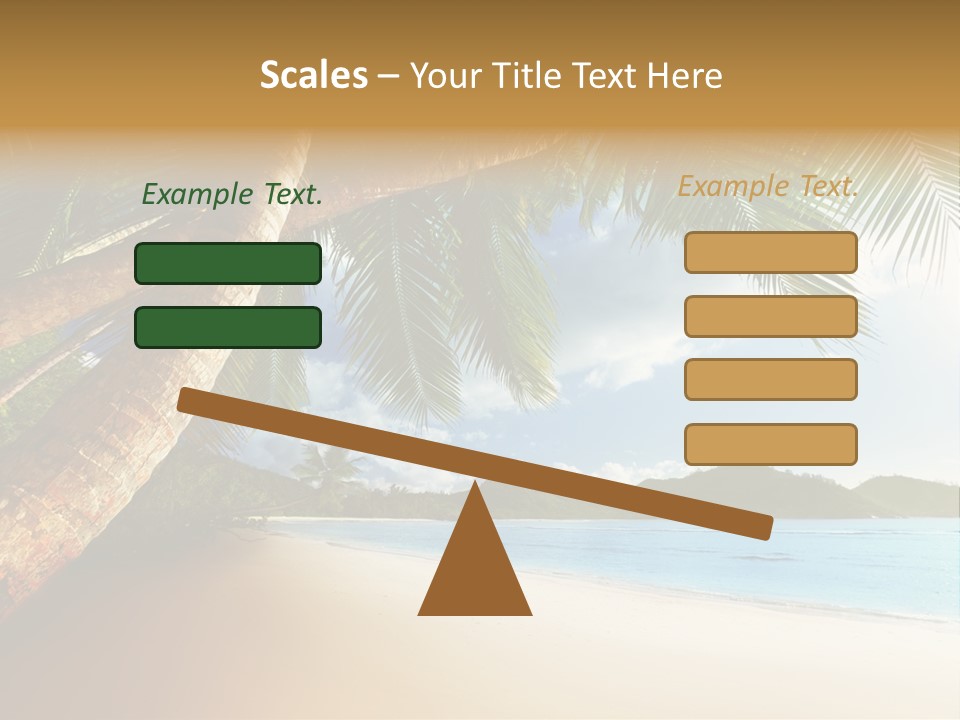 Island Down Idyllic PowerPoint Template