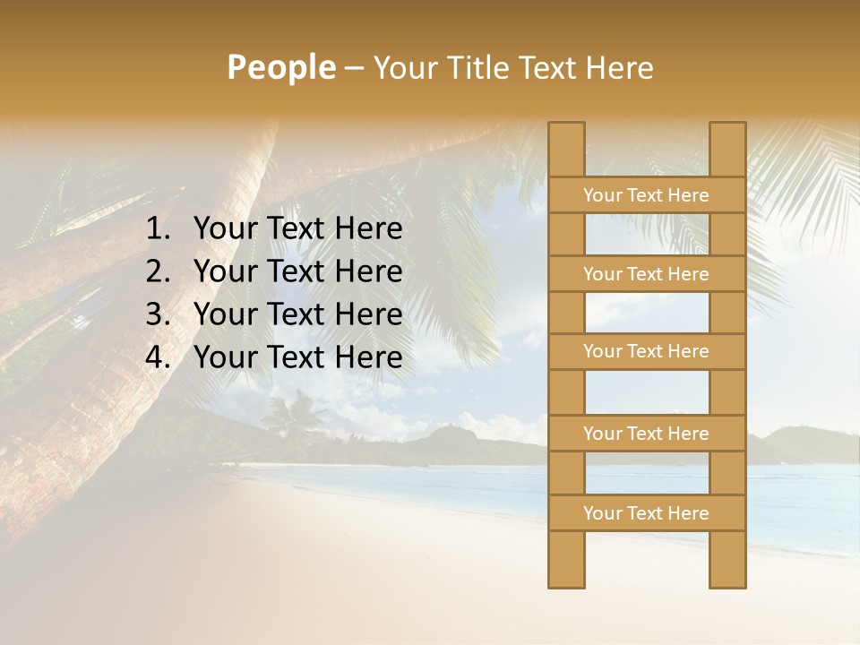 Island Down Idyllic PowerPoint Template