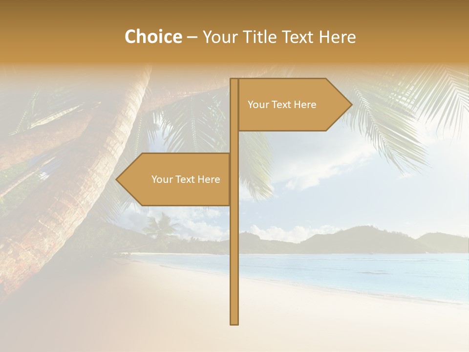 Island Down Idyllic PowerPoint Template