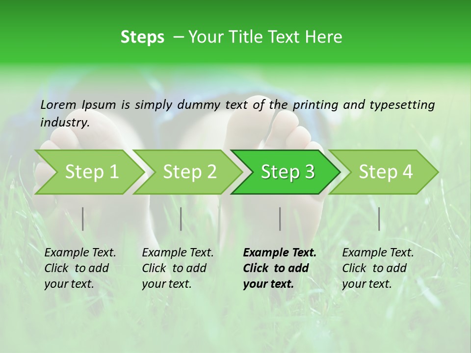 Flower Picnic Laying PowerPoint Template