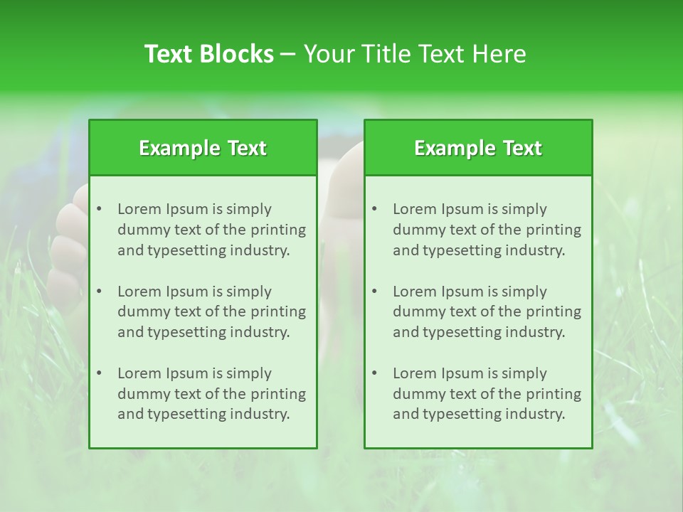 Flower Picnic Laying PowerPoint Template
