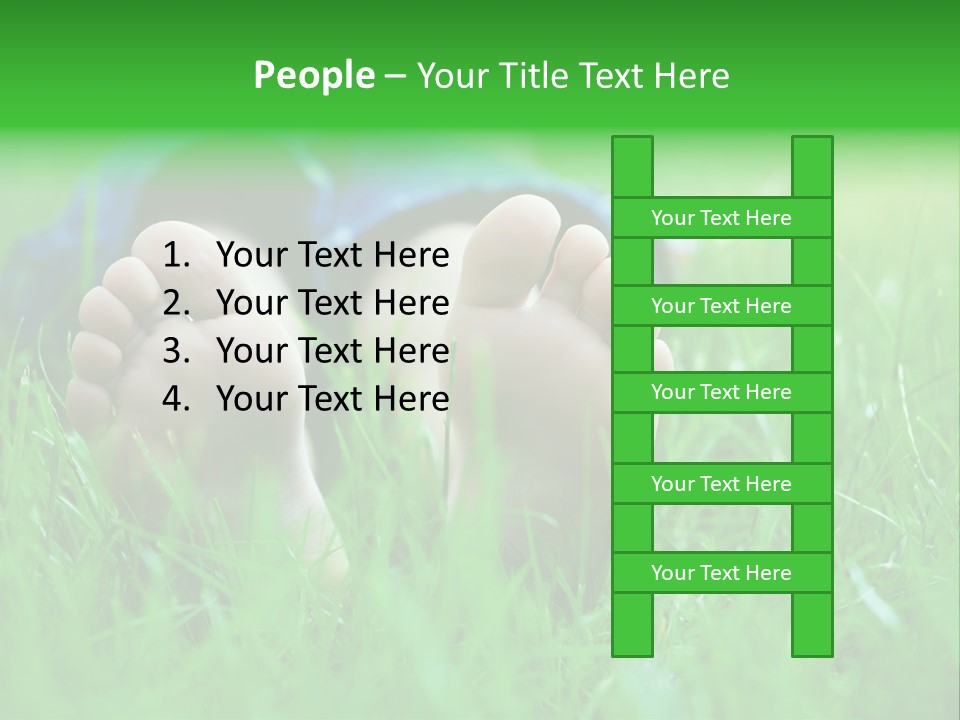 Flower Picnic Laying PowerPoint Template