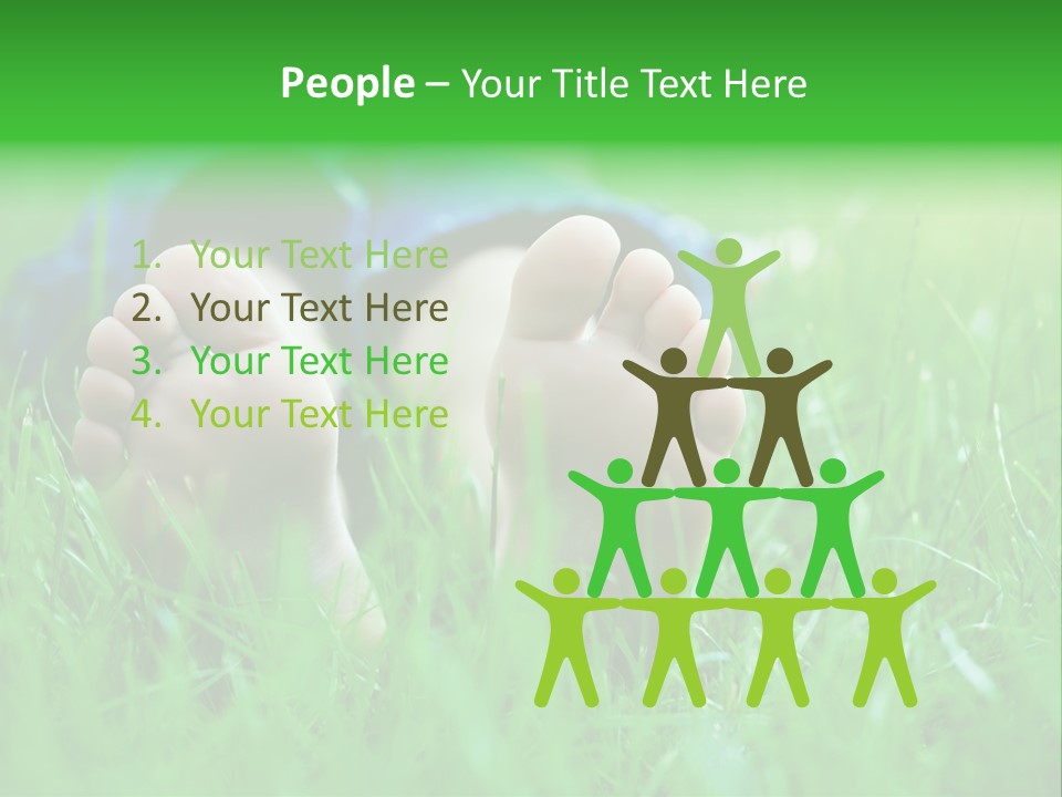 Flower Picnic Laying PowerPoint Template