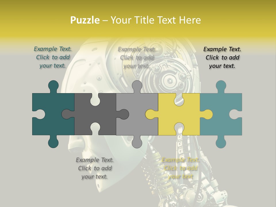 Man Listen Music PowerPoint Template