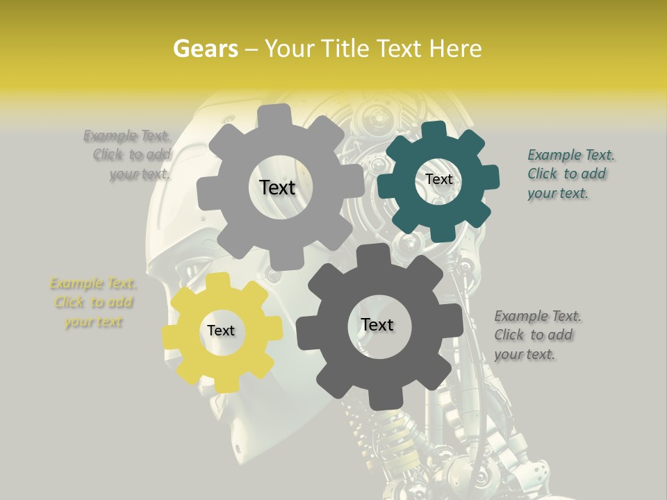 Man Listen Music PowerPoint Template