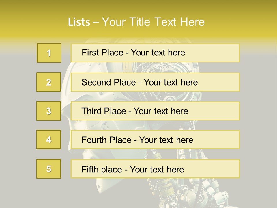 Man Listen Music PowerPoint Template