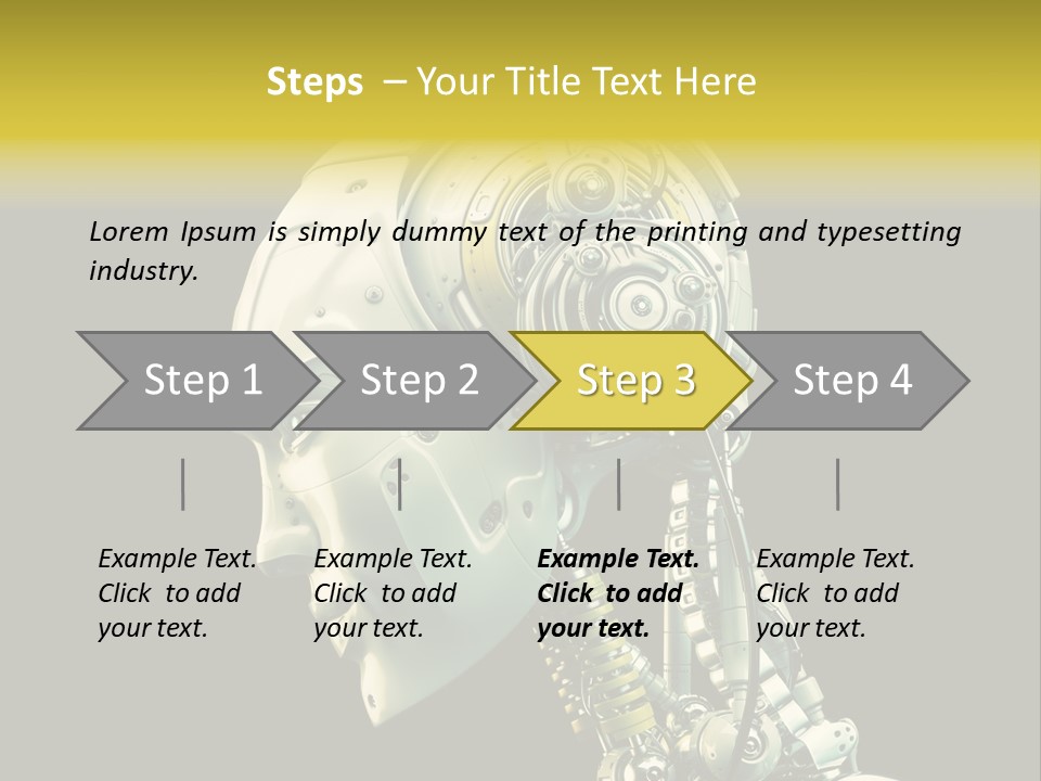Man Listen Music PowerPoint Template