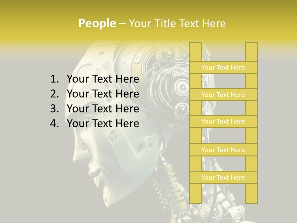 Man Listen Music PowerPoint Template