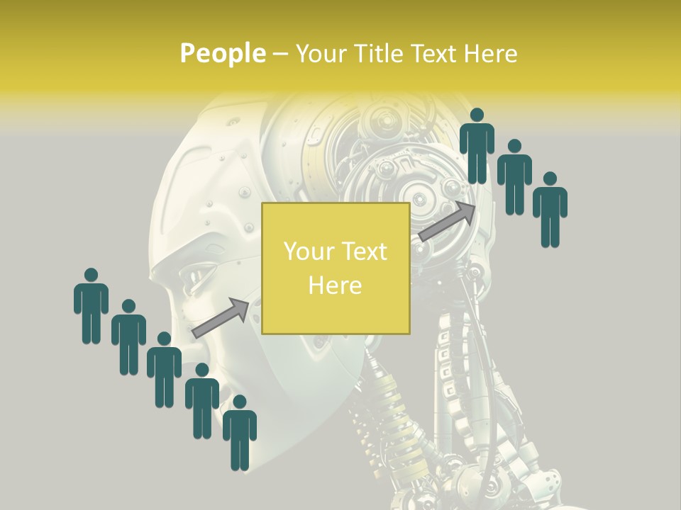 Man Listen Music PowerPoint Template