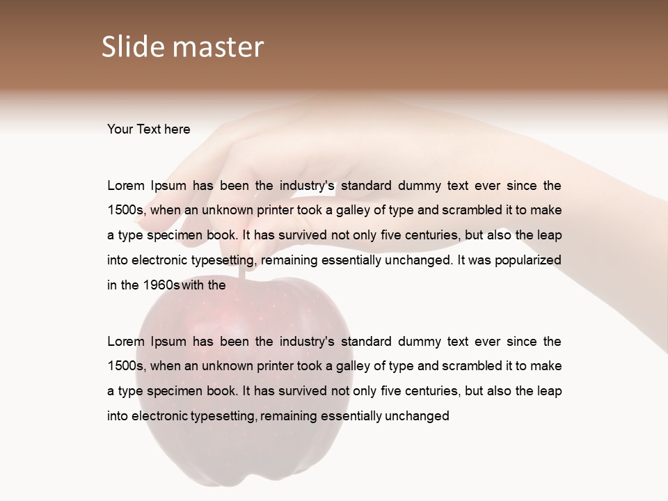Shape Woman Juicy PowerPoint Template