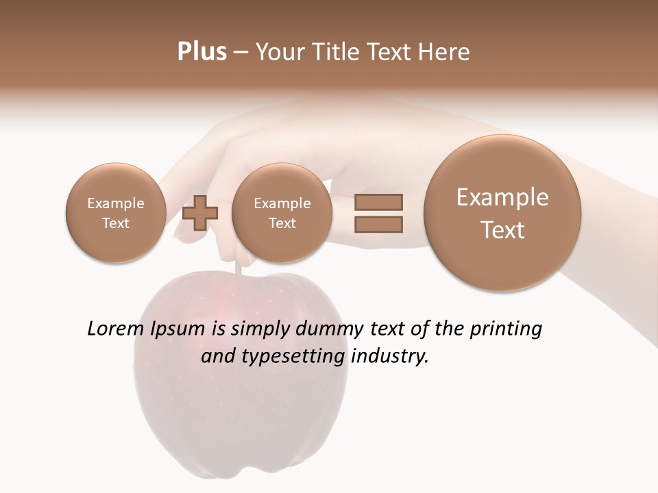 Shape Woman Juicy PowerPoint Template