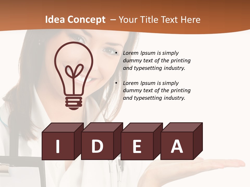 Specialist Cutout Showing PowerPoint Template