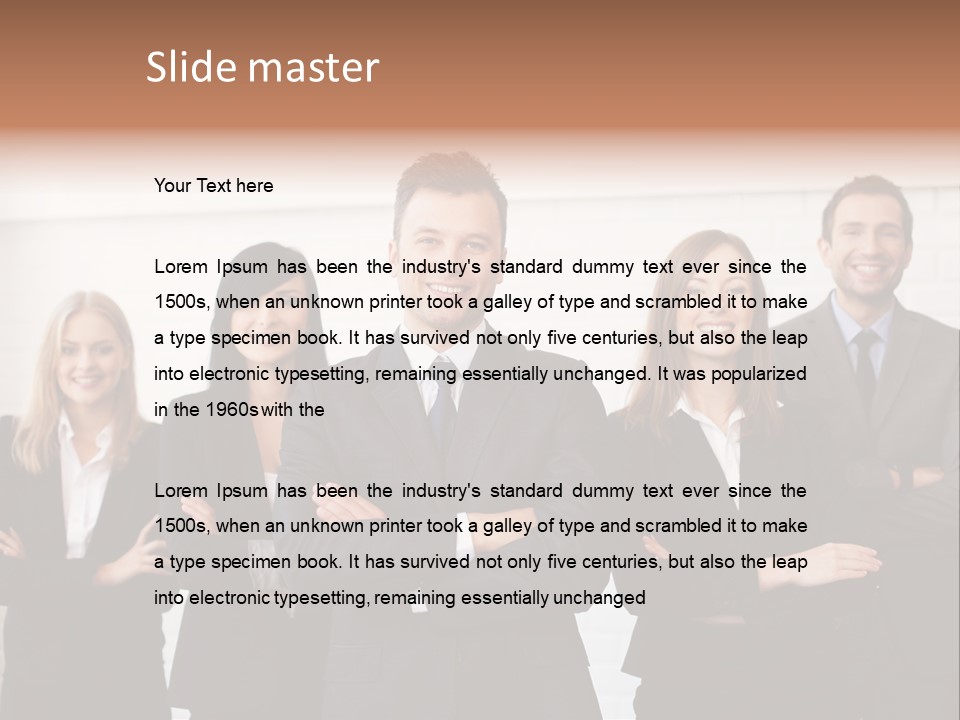 Businesswoman People Job PowerPoint Template