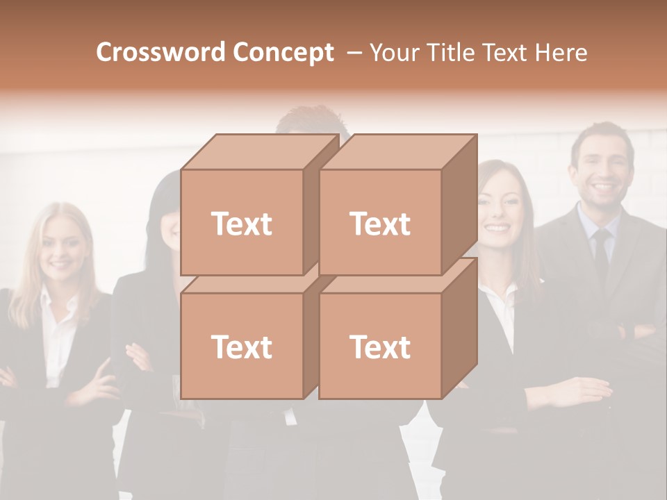 Businesswoman People Job PowerPoint Template
