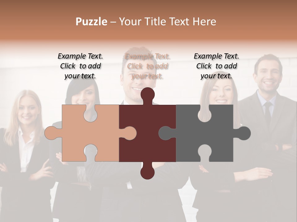 Businesswoman People Job PowerPoint Template