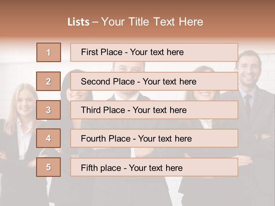 Businesswoman People Job PowerPoint Template