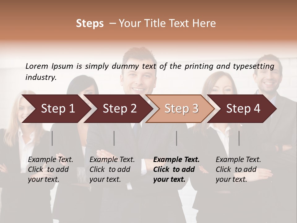 Businesswoman People Job PowerPoint Template